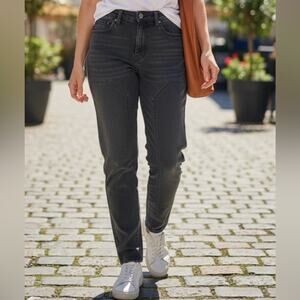 Wild Fable High Rise Straight Leg Jeans Black Button Fly 90s NWT 6/28R